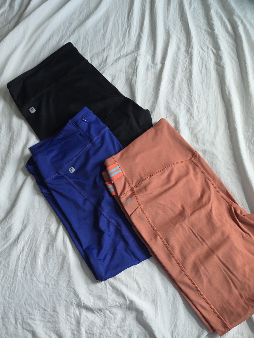 Lot of 3 Fabletics High-Waisted Leggings (Size XL)
